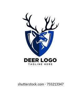 deer head shield logo