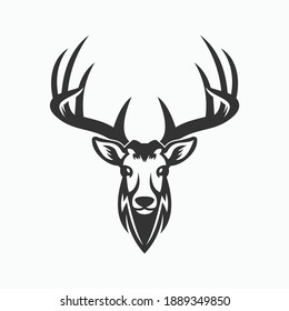 deer head silhouette
deer logo
deer vector illustration template