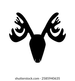 deer head silhouette vector design