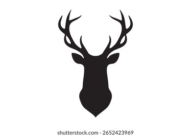 Deer Head Silhouette vector illustration