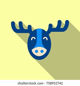 Deer head silhouette. Vector illustration.