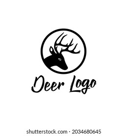 deer head symbol logo. logo icon with simple and minimalist style