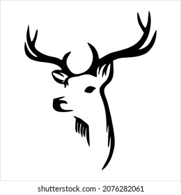 deer head symbol vector illustration