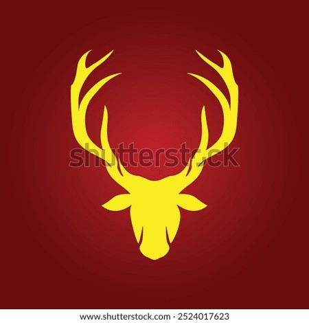 Deer head trendy artwork astonishing abstract vector illustration colorful useful design.eps