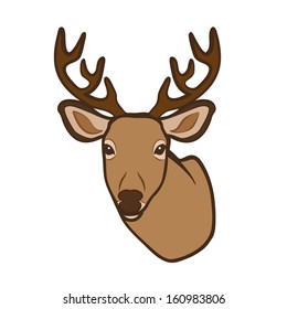 DEER HEAD VECTOR