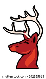 deer head vector
