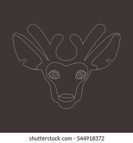 Deer head vector