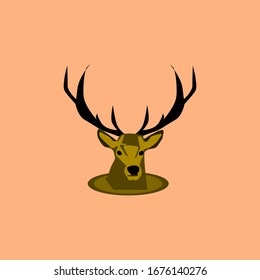 Deer Head Vector . Animal lllustration