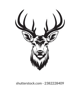 Deer Head Vector Art, Icons