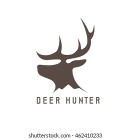 deer head vector design template,hunting illustration