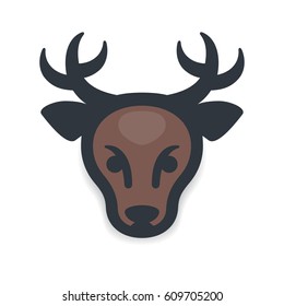 deer head vector icon