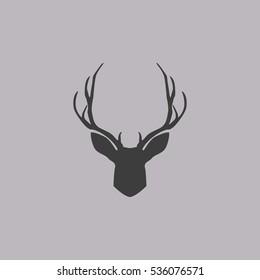 Deer Head Vector Icon Illustration Design