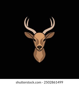 Deer head vector icon, Deer head, Deer logo