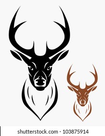 Deer head - vector illustration