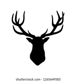 Deer Head Vector Illustration Stock Vector (Royalty Free) 1265649583 ...