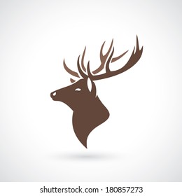 Deer head - vector illustration