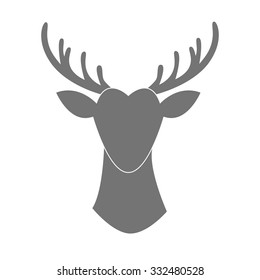deer head, vector illustration, graphic design, abstract, creative 