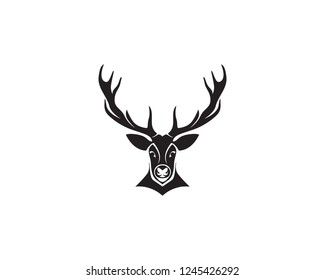 Deer head vector logo