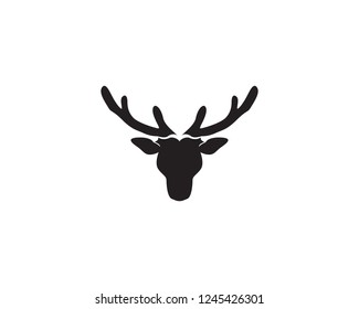 Deer head vector logo