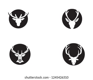 Deer head vector logo