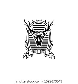 Deer head, vector for logo concept