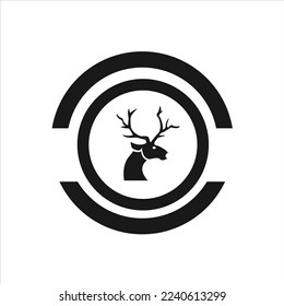 Deer head vector logo design design