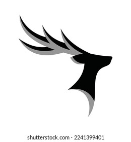 Deer Head Vector Logo Design Template
