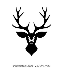 Deer Head Vector Logo Design Template