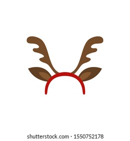 Deer headband. Reindeer mask. Vector
