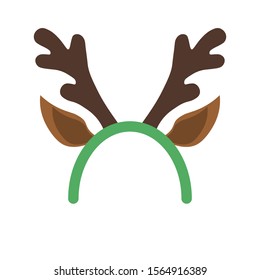 Deer headband. Reindeer mask. Vector