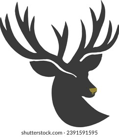 "Deer Herd Grouped Vector Elements for Harmony