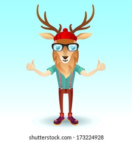 Deer hipster