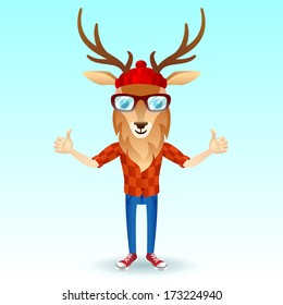 Deer hipster