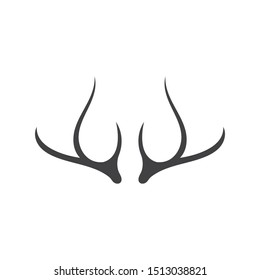 Deer horn element vector icon illustration design