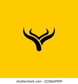 deer horn hunting logo vector graphic
