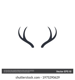 Deer horn Icon Vector illustration simple design element