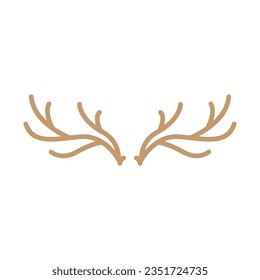 Deer Horn Logo Design Horn Animal Illustration Minimalist Simple Symbol Icon