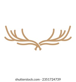 Deer Horn Logo Design Horn Animal Illustration Minimalist Simple Symbol Icon