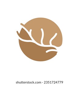 Deer Horn Logo Design Horn Animal Illustration Minimalist Simple Symbol Icon