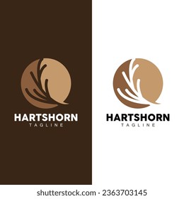 Deer Horn Logo Design Horn Animal Illustration Minimalist Simple Symbol Icon