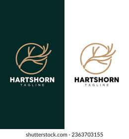 Deer Horn Logo Design Horn Animal Illustration Minimalist Simple Symbol Icon