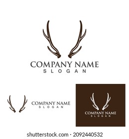 Deer  Horn Logo Template vector design