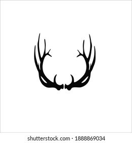 Deer Horn Symbol. Vector Illustration