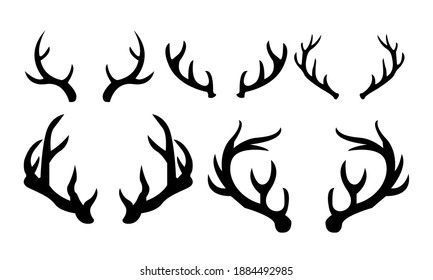 Deer horn vector and clip art
