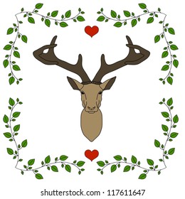 Deer horns