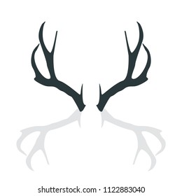 Deer horns Antlers vector EPS 10