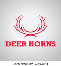 Deer Horns Logo Template 2