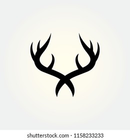 Deer Antlers Logo Template Illustration Design Stock Vector (Royalty ...