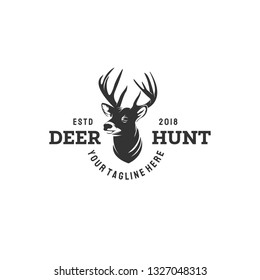 deer hunt logo design 