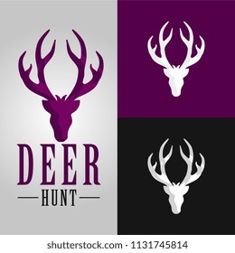 Deer Hunt Logo template